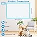 Foymlon 100 Stück Welpen Unterlagen, 33 x 45 cm PIPI Matten für Hunde, Puppy Pads mit 6 Schichten Design, Schnell Trocknen und Feuchtigkeit Absorbieren, Geeignet für Hunde, Katzen und Schweine