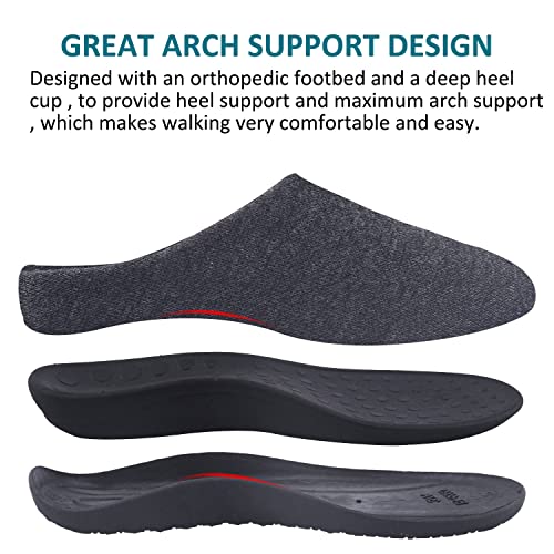 Git-up Orthotic Slippers with Arch Support for Plantar Fasciitis Pain Relief,Comfortable Slip On Clog,Indoor Outdoor Orthopedic House Shoes with Anti-Skid Rubber Sole2