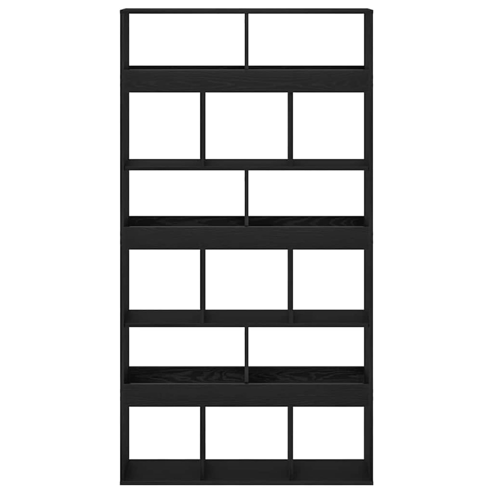 Armadio per Libri 15 Livelli 100 x 33 x 93.75 cm Rovere Nero