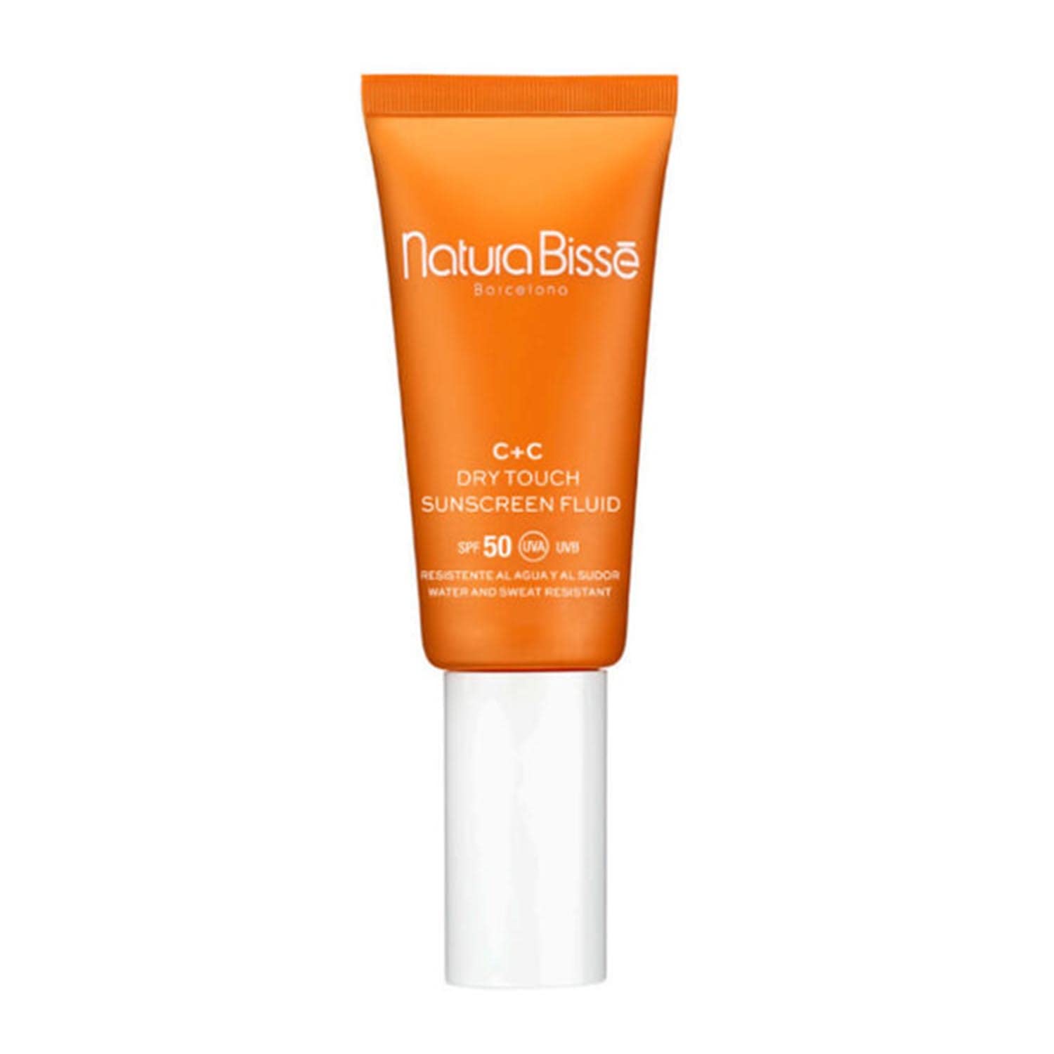 Natura Bissé C+C Dry Touch Sunscreen Fluid SPF 50, wysoka ochrona, przeciw starzeniu się, wegański, lekki i szybko wchłaniający, 30 ml