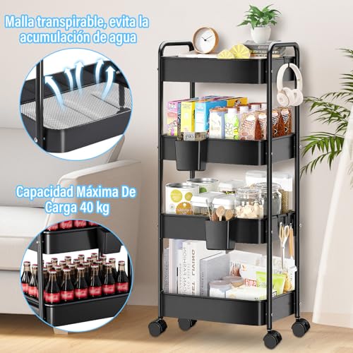 Opiniones de Carrito Organizador Con Ruedas los más solicitados. 12 Imagen adicional