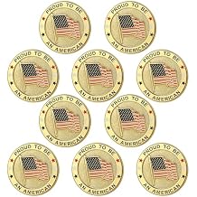 American Flag Lapel Pins, Gold USA Flag Pin, Show Pride for Memorial Day, 4th of July, Veterans Day & 250th Anniversary