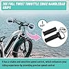 Kamrexi 20X Full Twist Throttle Grip for Ebike 12V-72V Twist Throttle Electric Bike, Mountain Bike Scooter, with Waterproof Connector #1
