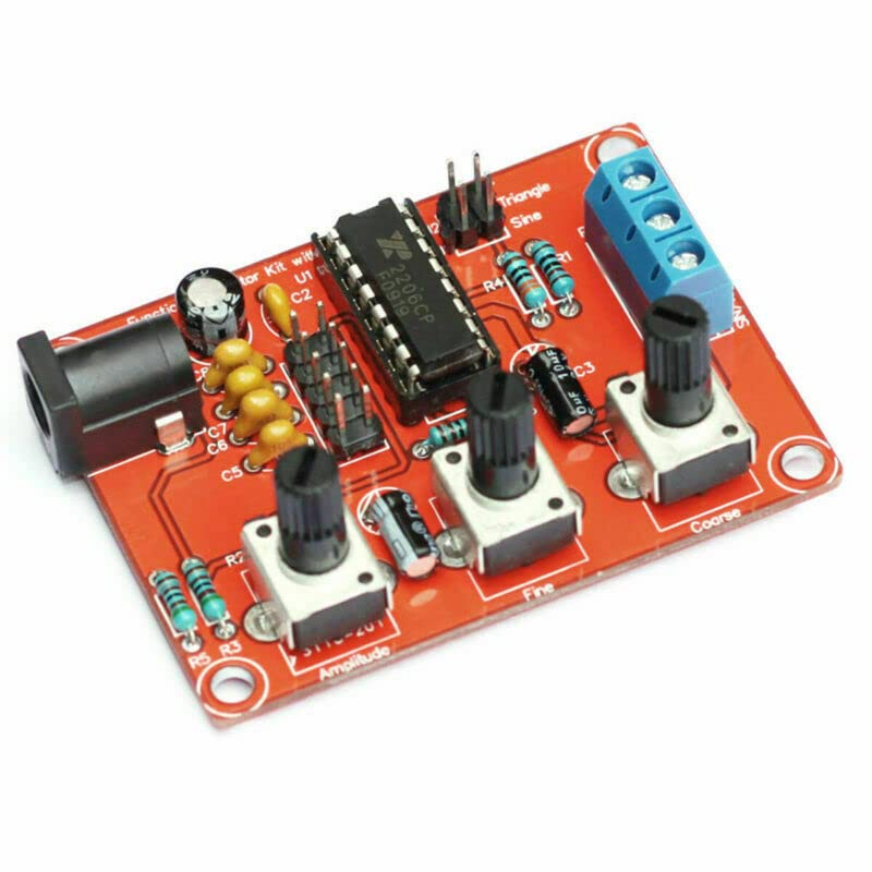 Image of Mustpoint XR2206 Function Signal Generator DIY Kit Sine Output 1HZ-1MHZ with Acrylic Case by DIY