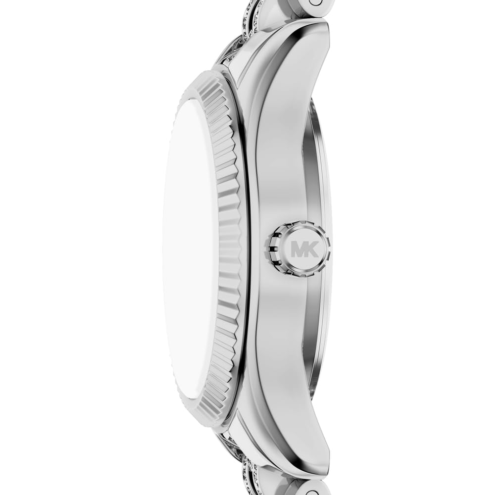 Michael Kors Lexington MK7577 - Reloj de Acero Inoxidable en Tono Plateado de 26 mm para Mujer