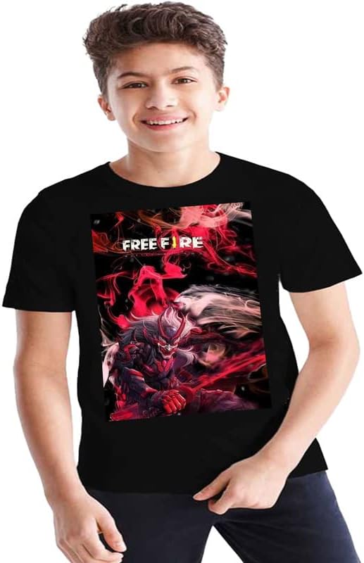 Samurai Warrior Tshirt Design Tshirt 100% Cotton T-Shirt |Tshirt for Boys 13-15 Years Black