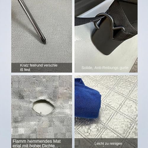 Protector solar trasero para coche y cubierta antipolvo para exterior 6