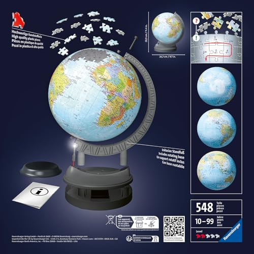 Ravensburger Puzzle 3D Globe Illuminé - vue 6