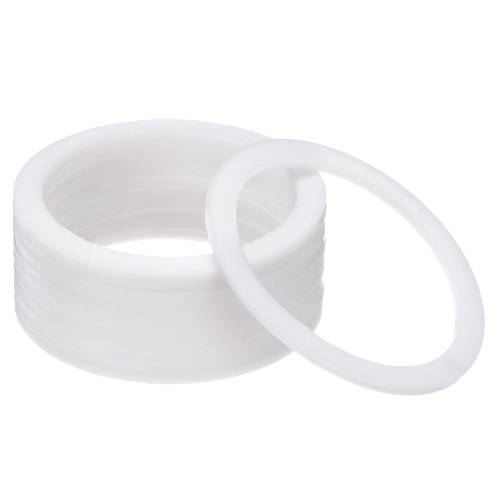 PATIKIL Flat Washers, 100 Pcs 55mm OD 45mm ID 2mm Thickness PTFE Seal Washers Flange Gasket Sealing Gasket for Faucet Pipe Water Hose