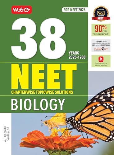 Image of (Old Edition)MTG 38 Years NEET Previous Year Solved Question Papers Biology