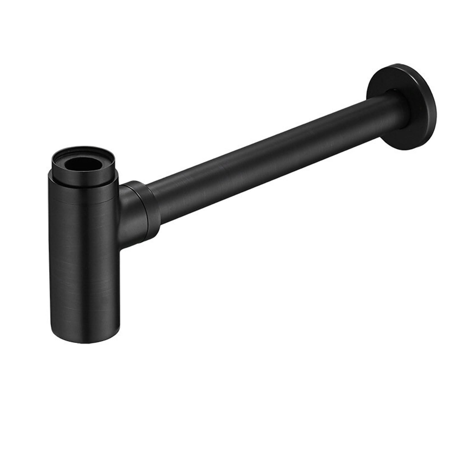 Lavabo sifónico Bottle Trap Brass Siphon Oil Rubbed P-TRAP Bathroom Vanity Basin Pipe Waste With Pop Up Drain(Black A)