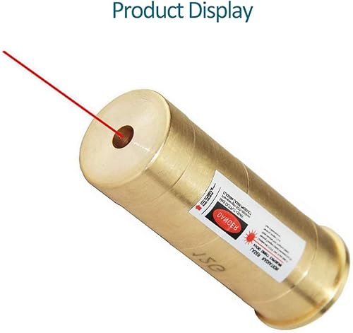 Miniatura 5 de MOSANDON 12-Gauge Red Dot Laser Bore Sight in Chamber Cartridge 12GA Laser Bore Sighter with Two Sets of Batteries