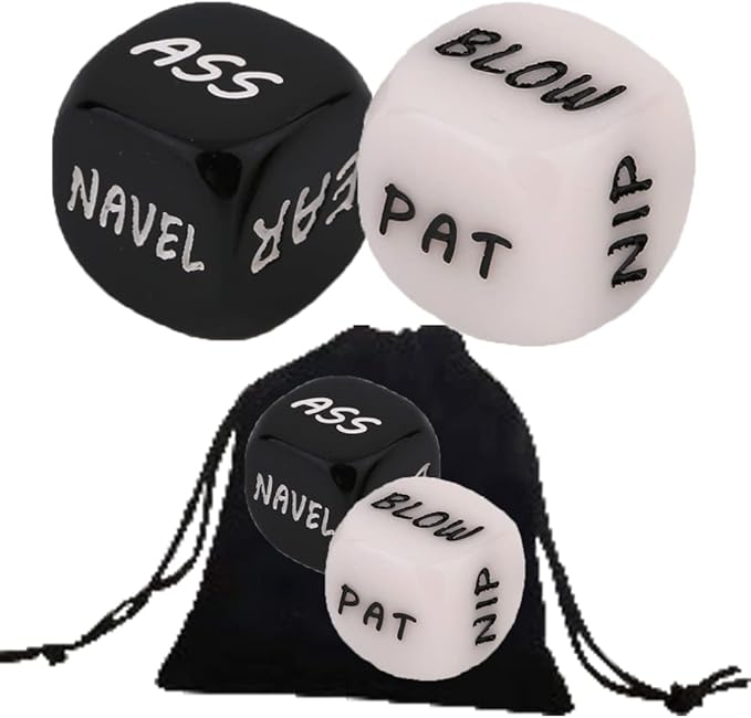 2Pcs Creative Couple Dice Games for Adults Naughty/Party