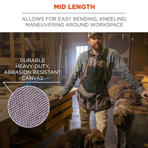 Delantal de trabajo multi-bolsillos de Oxford para carpinteros miniatura 6