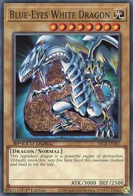 Blue-Eyes White Dragon - SBCB-EN087 - Common - 1st Edition