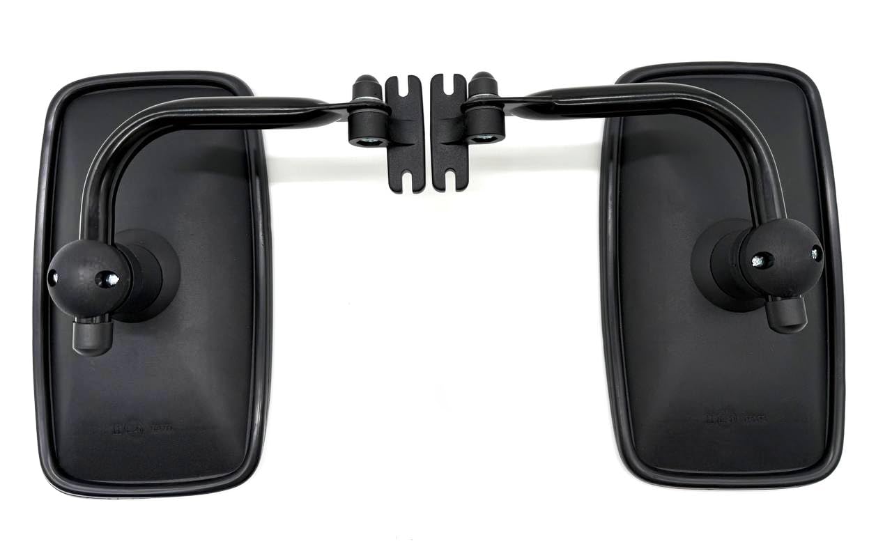2x Außenspiegel Seitenspiegel Rückspiegel ø15-28 Bagger 280x155 mm mit Spiegelarm Spiegelhalter Bügel SET