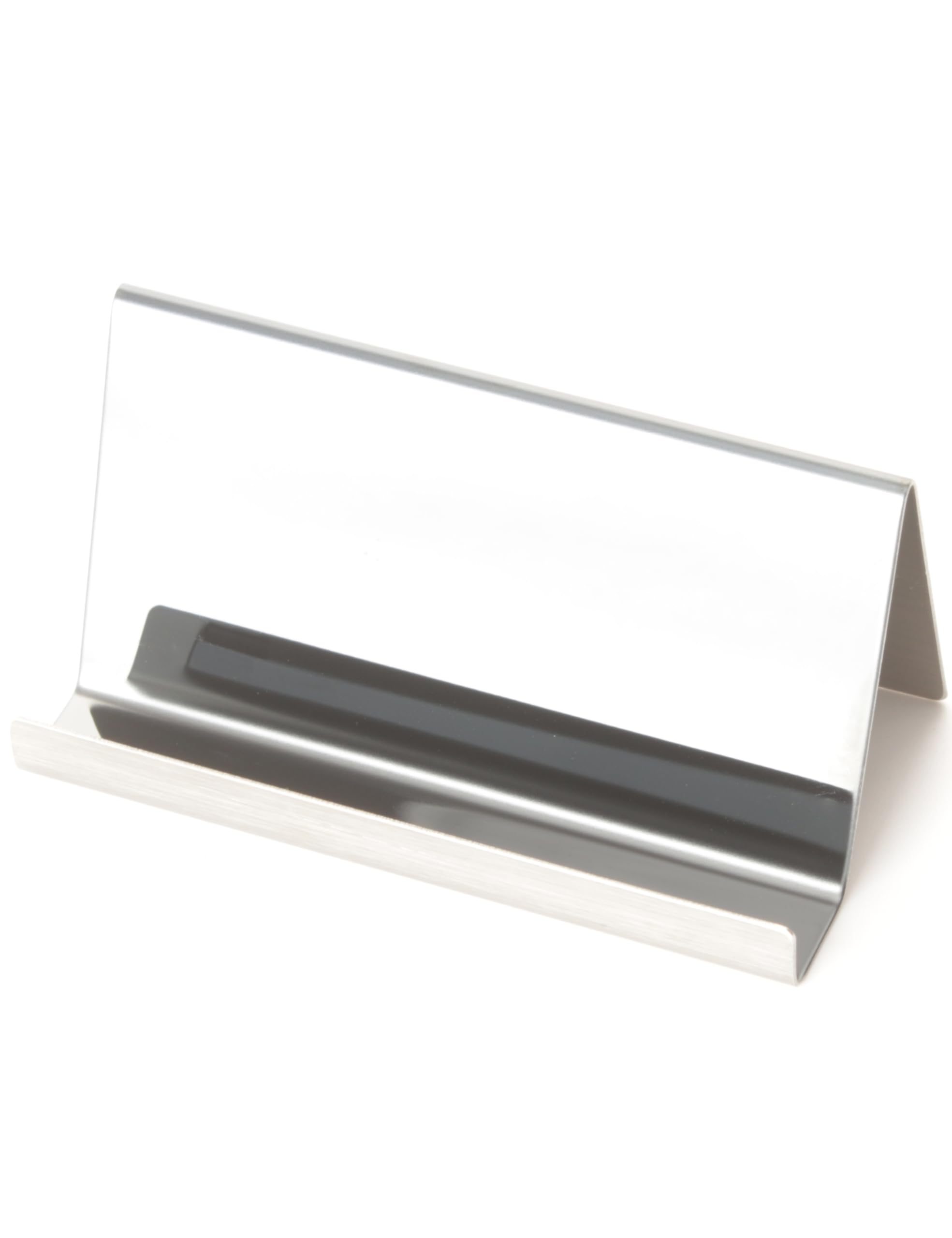 Leicraft Metal Business Card Holder for Desk, Stainless Steel Card Organizers and Office Desk Accessories for Men and Women