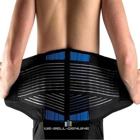 Precision Orthomedics Adjustable Neoprene Double Pull Lumbar Support Lower Back Belt Brace Pain Relief (8 Sizes: 27 - 60 inches) (X-Large (36-40 inches)) Cover