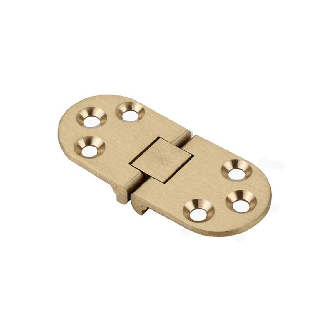 Casecover Copper Semicircular Folding Hinge Thickened Table Top Hinge 180 Degree Flap Hinge Round Table Hinge
