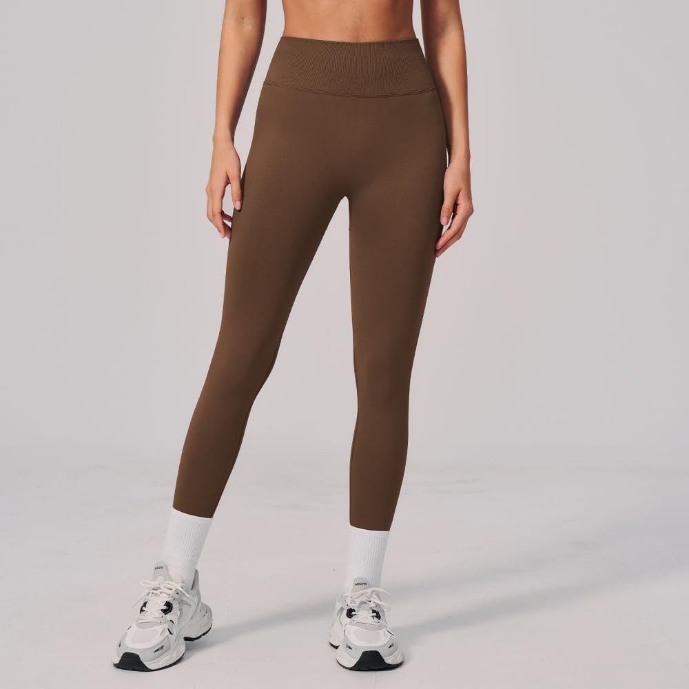 DYRBF - Leggings da donna a vita alta, senza cuciture, per yoga, controllo della pancia e sollevamento dei glutei, per corsa, palestra, allenamento, ciclismo, danza