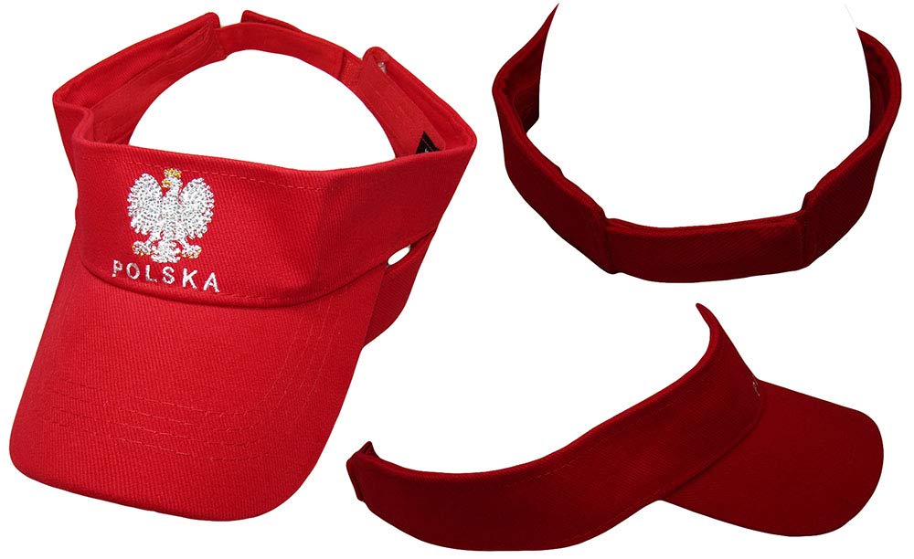 Polska Poland Eagle Red Embroidered Visor Hat Cap (RUF)