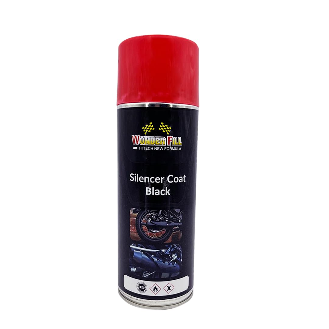 WONDER FILLHI TECH NEW FORMULA Wonderfill SILENCER ENGINE COAT BLACK Spray Paint 500 ml-picture-18