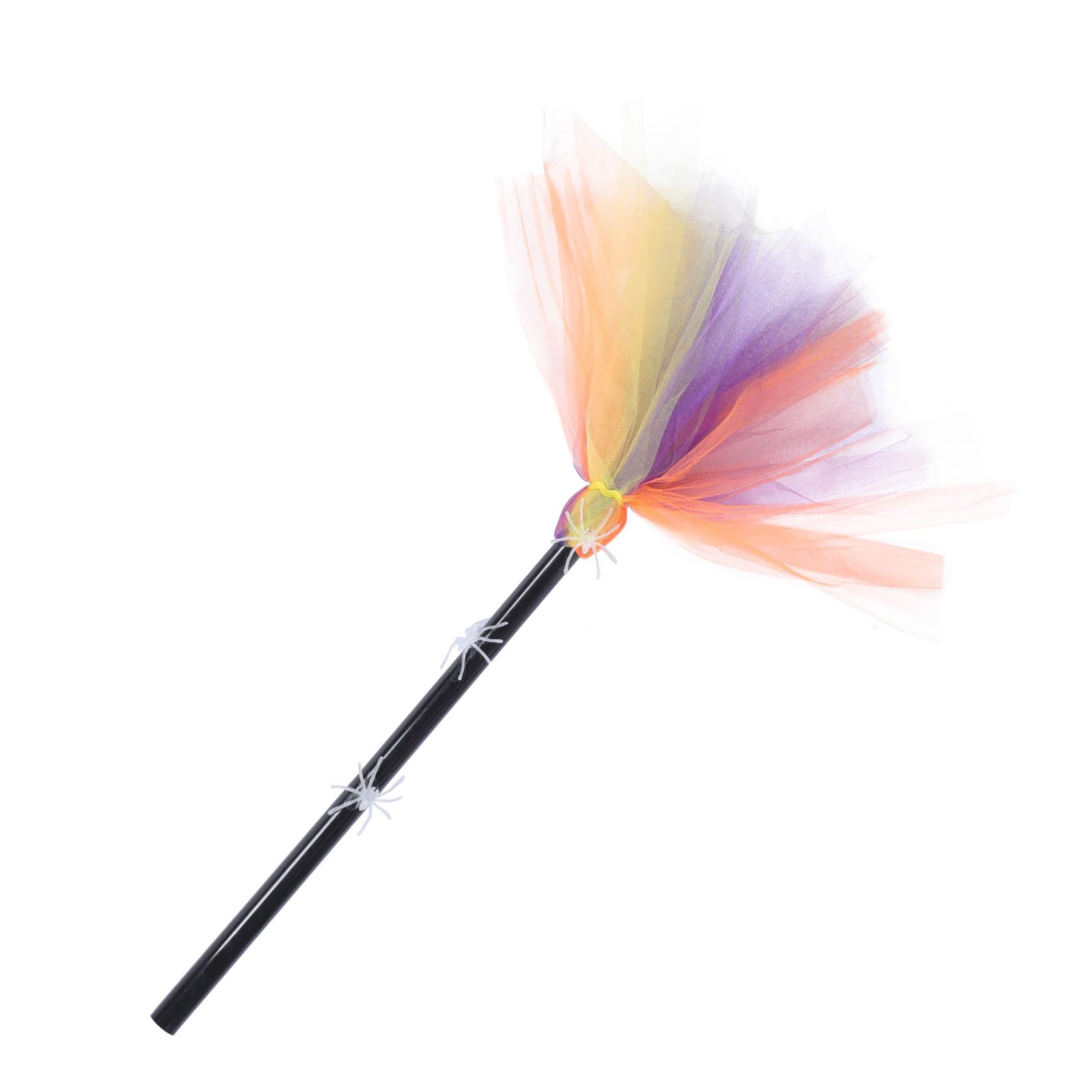 HOMOCONO 1pc Halloween Broom Halloween Wizard Broom Cosplay Broom Halloween Ornaments Model Moss Strips Witch Cosplay Prop Halloween Witches Broom Cosplay Costumes Party Broom ? Plastic