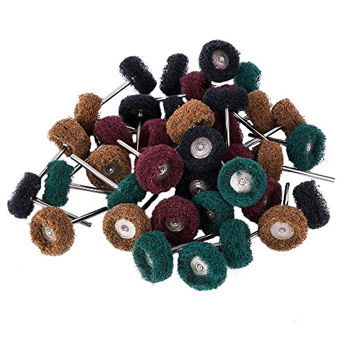 Juego de ruedas abrasivas SROL de 2,5 pulgadas, para herramientas rotatorias Dremel, 40 unidades