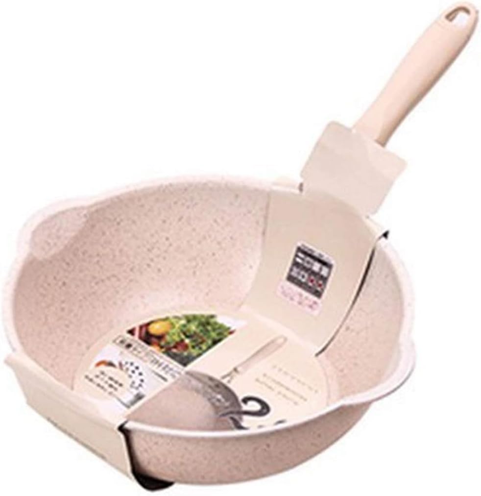 Olla de cocina sartén sartén de piedra con fondo grueso sartenes antiadherentes multifunción para turrón profundo sartén de boca grande 79in