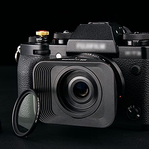 Jjc Bayonet Square Lens Hood For Fujifilm Fuji Xf 27Mm F/2.8 R Wr Lens Replaces Fujifilm Lh-Xf27 Lens Hood On Camera X-E4 Xe4 X-E3 X-T4 X-T3 X-T2 X-T30 X-T20 X-Pro3 X-Pro2 X-S10 X-T200 thumb #6