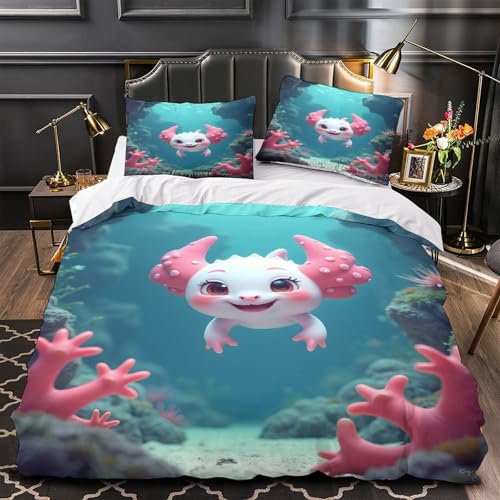 Housse de couette japonais grues en vol 220x240 cm parure lit king microfibre
