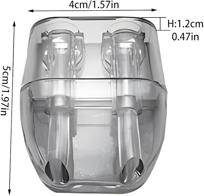 6 Pares de Silbatos Anticervatillos para Auto, Adhesivos, ABS, Transparente miniatura 2