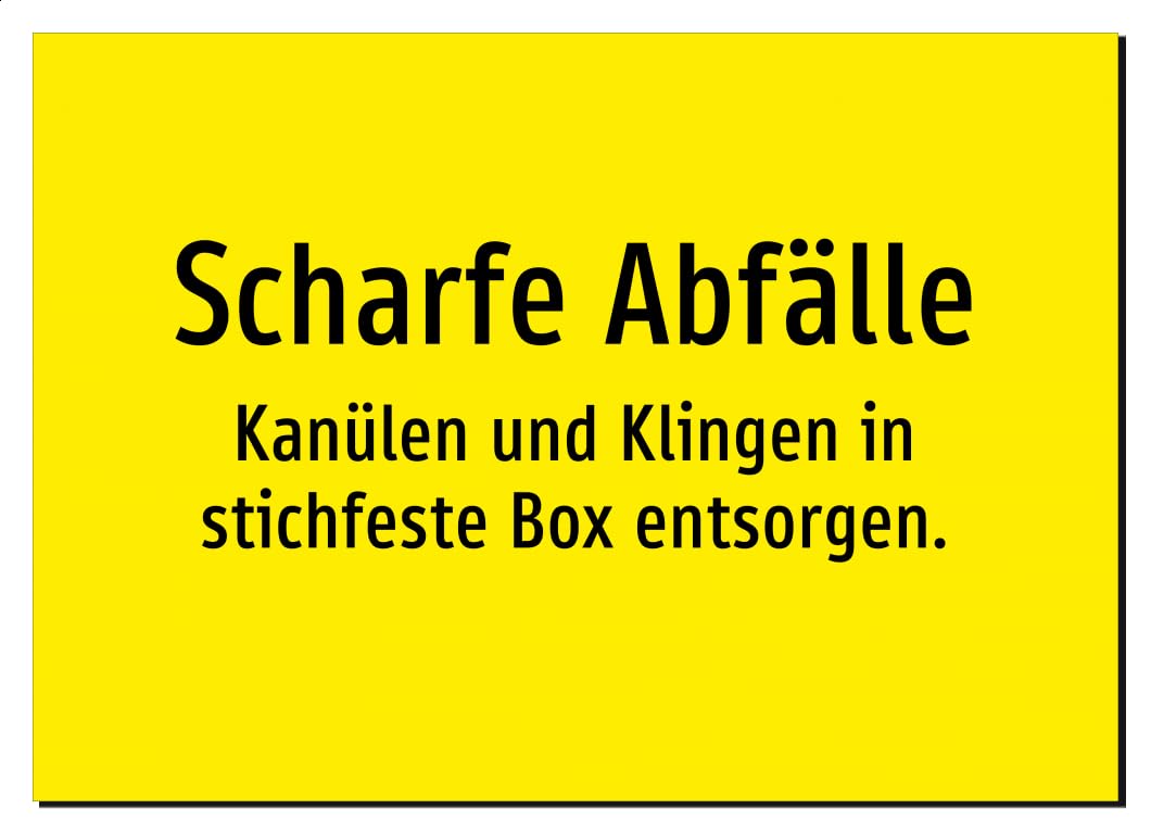 40552-DE-T-12 | Scharfe Abfälle - Kanülen und Klingen in stichfeste
