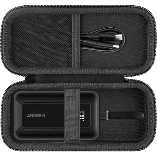 khanka Hard Travel Case Replacement for Anker Zolo Power Bank, 10,000mAh 30W Portable Charger, Case Only.(Black)