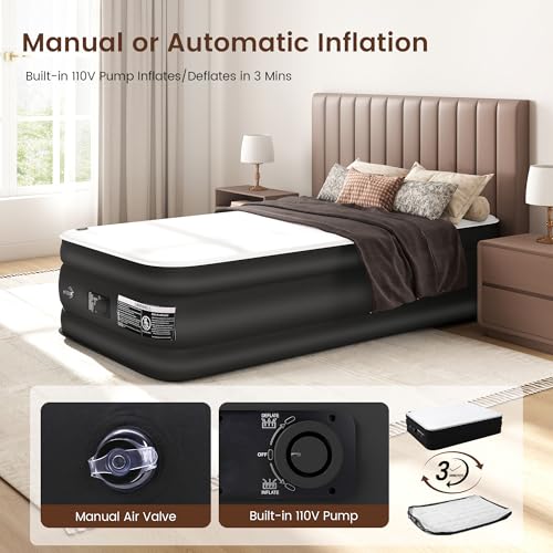 Murago Twin Air Mattress with Built in Pump,17