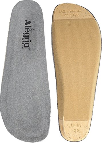 Image of Alegria Wide Replacement Insole Grey 1 EU 38 (US Women's 8-8.5) Wide