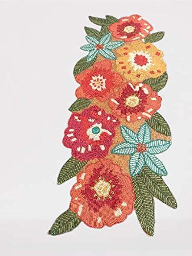 HM Creations Stylish Beaded Table Runner,Decorative Table Runner,Farmhouse Decor Table Runner, Table Runner Rustic Bridal Shower for Tabletop Home Farmhouse and Kitchen