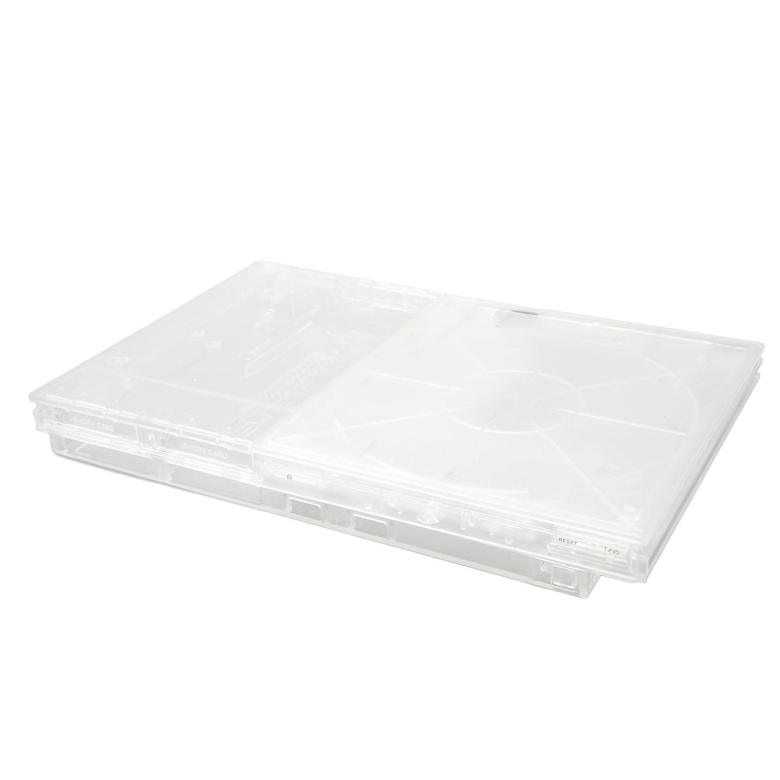 Carcasa transparente para PS Slim, funda de reemplazo ligera y duradera para consola de videojuegos retro, kit completo de carcasa transparente para PS Slim (para 7XXXX)