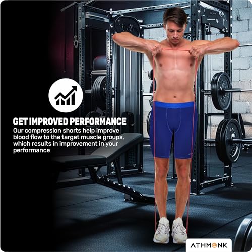 Image of 4-Way Lycra Compression Shorts for Men | Tight Skin Fit, Non Padded | Cycling Running Workout Gym Cricket Football Sports | Tummy Tuck Recovery Muscle Support | Quick Dry Anti-Chafe