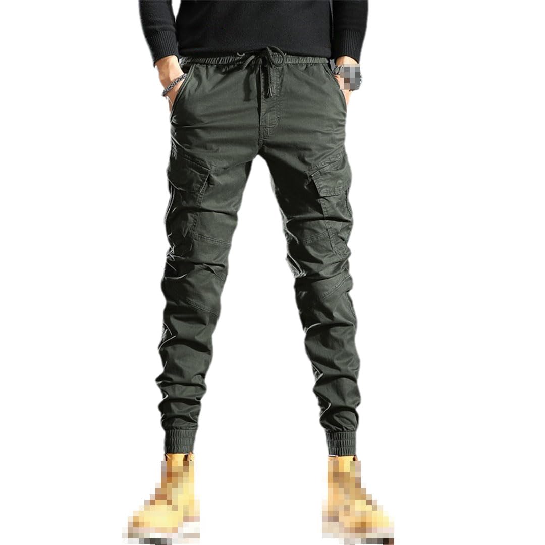Vogrtcc Hombres Pantalones Cargo Tácticos Joggers Casual Slim Fit Pantalones