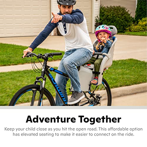 Schwinn Deluxe Child Bike Carrier, Seats one Kid Ages 1+, Frame Mount, 3-Point Safety Harness and Foot Wells, Quick Release Design, Comfortable Padding, Rear-Mounted Child Bike Seat for Toddler by Schwinn - Image 4