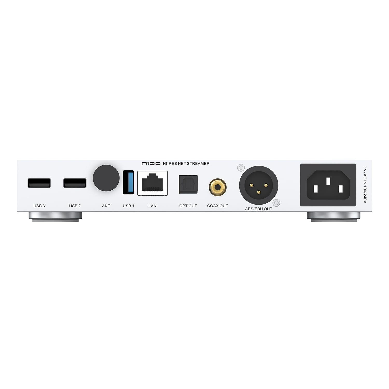 S.M.S.L N100 Hi-Res Network Streamer MQA Decoding Supports Connect VOLUMIO Tidal and QOBUZ Output Optical/Coaxial/AES/EBU/USB, Input USB2.0/USB3.0/ LAN/WiFi, Home Theater Audio Stereo System Streamer