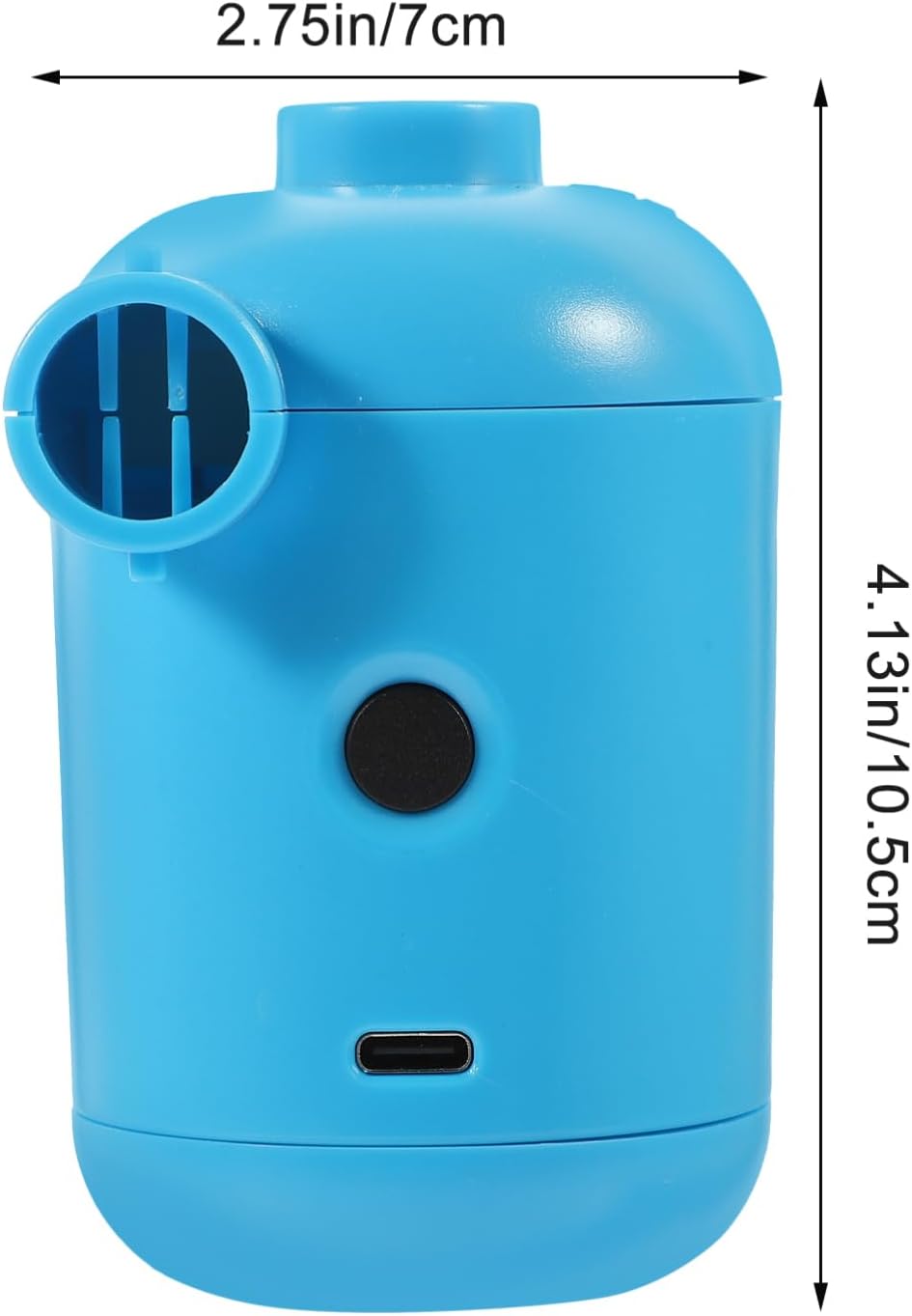 1Set Electric Air Pump for Inflatables USB Rechargeable Inflator Portable Design for Air Mattresses Pool and More High Airflow and Efficient Inflation for Outdoor Use