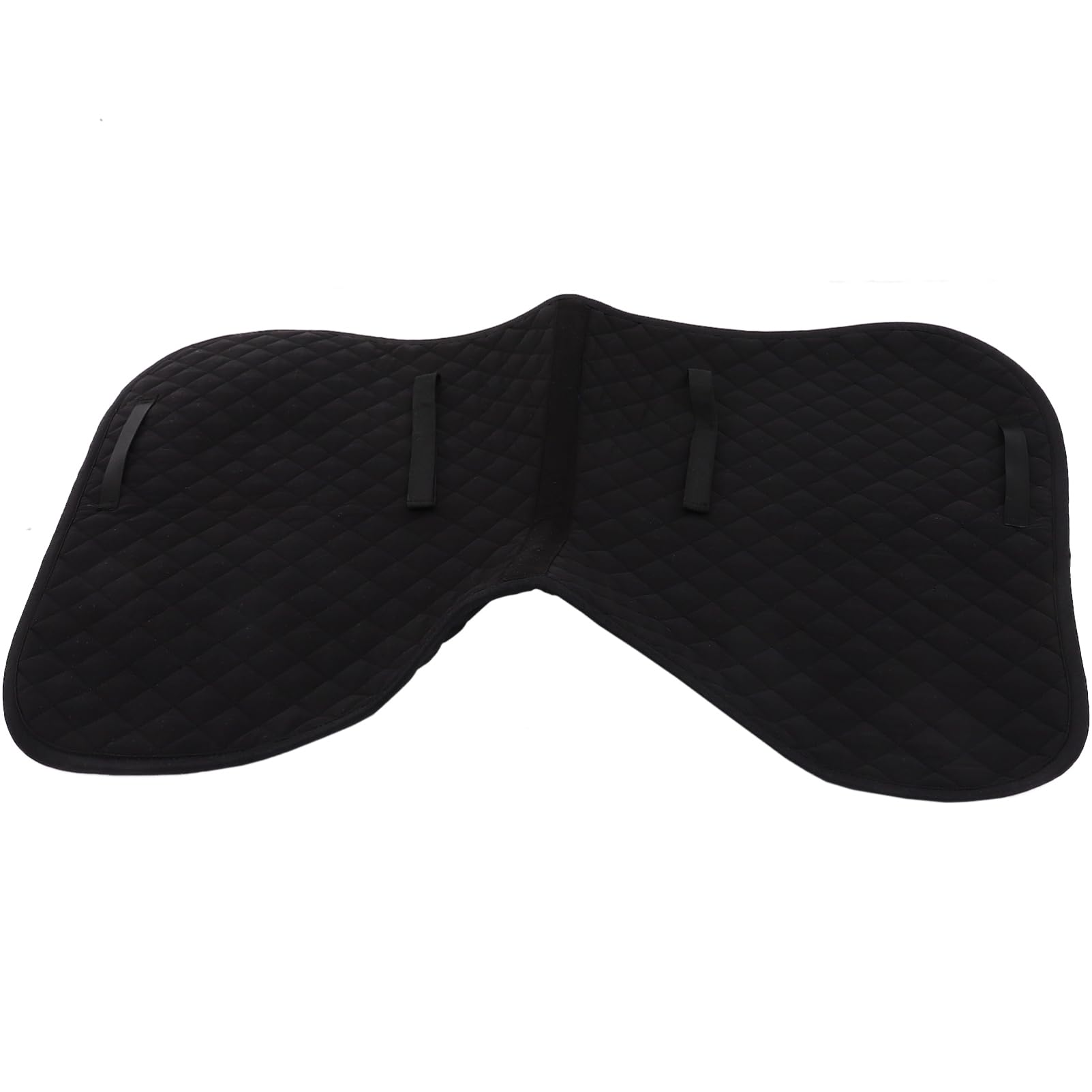 VANZACK Funda de Asiento para Caballo Antideslizante, Acolchada, Cómoda para Montar, de Eva, Algodón y Poliéster, Negra, para Silla de Montar