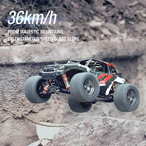 Miniatura 3 de Kororo Coche RC todo terreno a escala 118, vehículo eléctrico 4WD de alta velocidad de 36 KPH con control remoto de 2.4 GHz, camión todoterreno