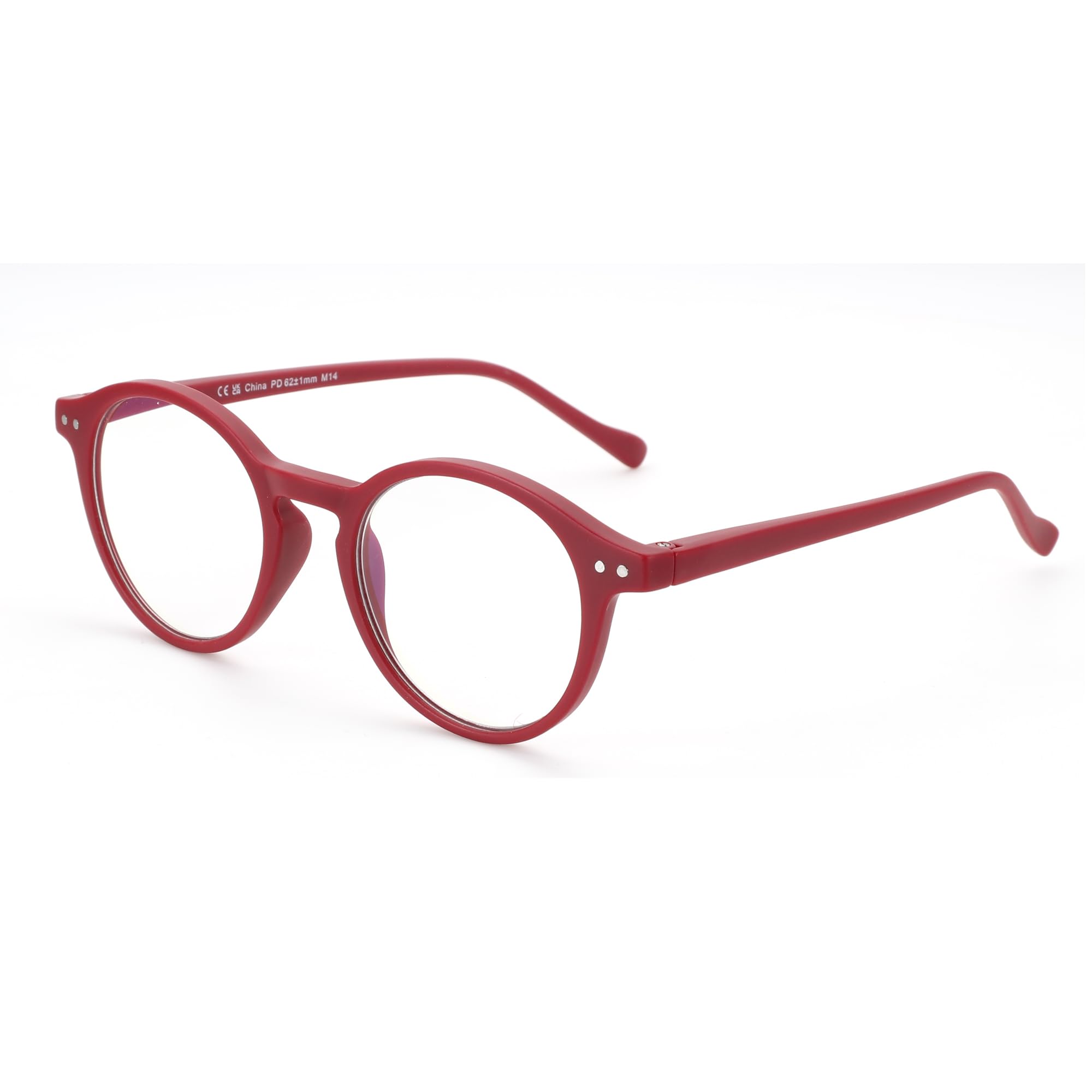 ZENOTTIC Blaue Licht Blockieren Brille, Anti Schwindlig Glasses Damen und Herren Leicht Rundrahmen Retro Brillen0.0 1.0 1.5 2.0 2.5 3.0