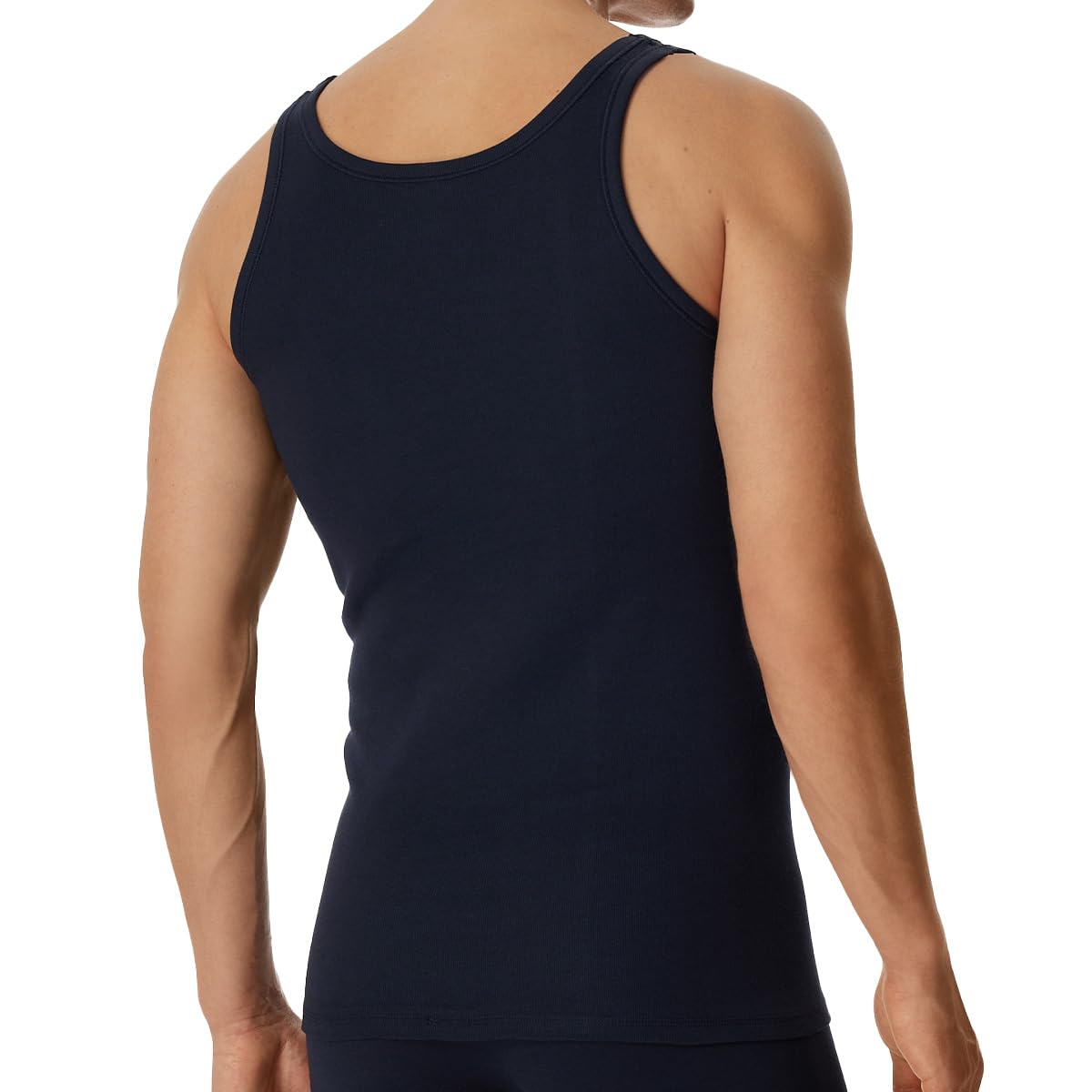 Schiesser Herrn 4er Pack - Cotton Essentials Feinripp Unterhemd/Tank-Top Baumwolle - 205144