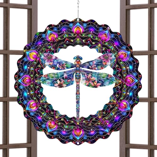 Molinillo de viento – Molinillo de viento colgante al aire libre, adorno artístico para patio, césped, mujeres, mamá, esposa, cumpleaños, vacaciones