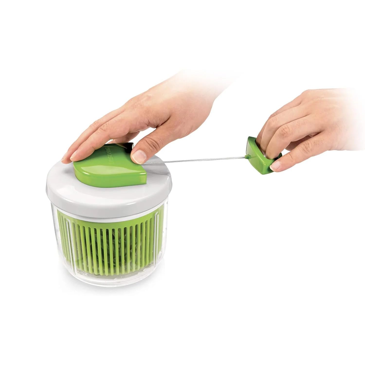 Avilia Utensile Multifunzionale Tritatutto Manuale con Frusta e Cestello - Lame in Acciaio Inox Ideale per Tritare Molti Alimenti e Preparare Anche Salse o Centrifughe - Facile da Usare e da Lavare