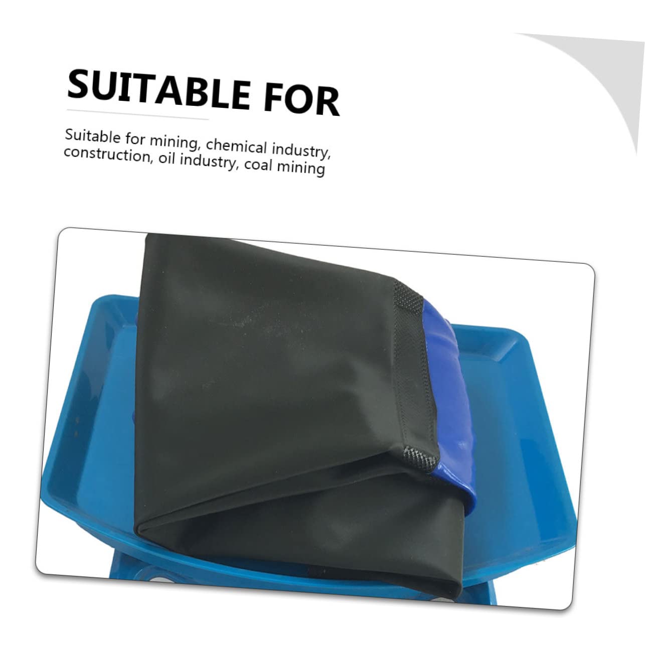 TEHAUX Guantes Industriales Resistentes al Aceite y Agua de Goma Gruesa y Alargada Antiácidos Antideslizantes para Trabajo Pesado y Manejo Seguro de Químicos